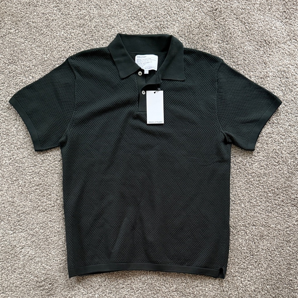Ministry of Supply Atlas Air 3d Knit Textured Short-Sleeve Polo